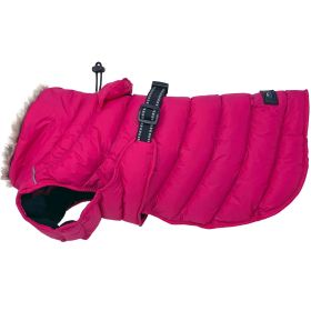 Alpine Extreme Cold Puffer Coat (Color: Pink Peacock, size: 5X-Large)